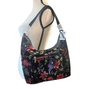 MAXX New York New With Tag Velvet Floral shoulder handbag.